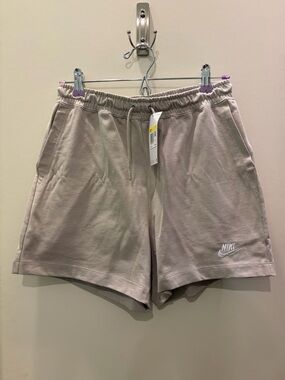 *NWT* Nike Beige Cotton Athletic Shorts